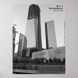 911 Memorial NYC Poster 18x24 BW8
