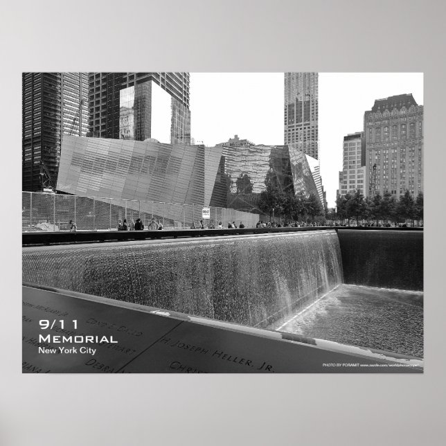 911 Memorial NYC Poster 24x18 BW4 (Front)