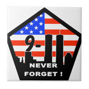 911 never forget ceramic tile