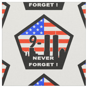 911 never forget fabric