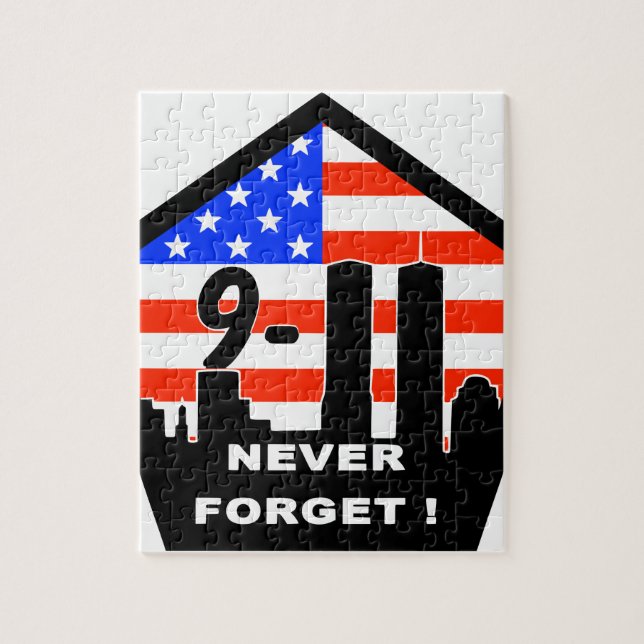 911 never forget jigsaw puzzle (Vertical)