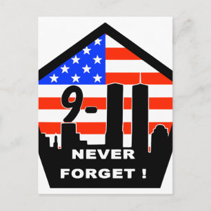 911 never forget postcard