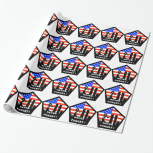 911 never forget wrapping paper
