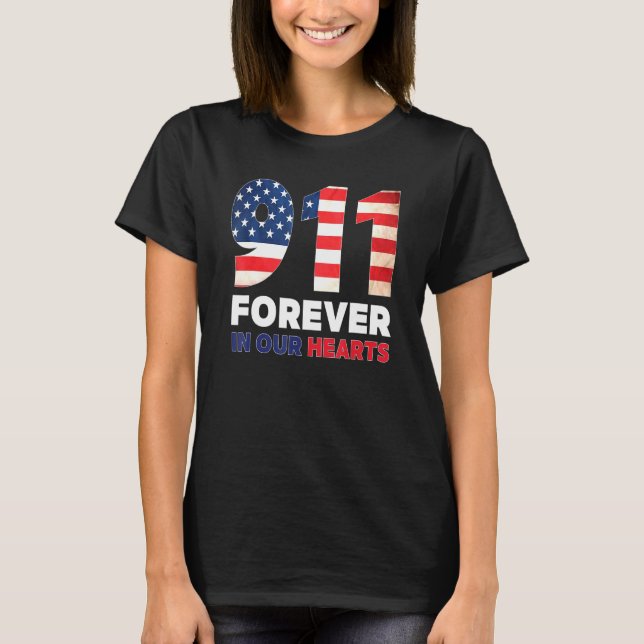 911 Remembrance September 11 Tee American Pride (Front)