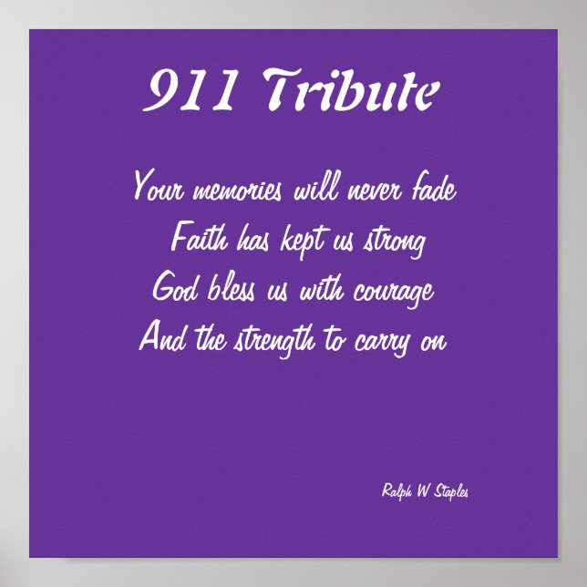 911 tribute prints (Front)