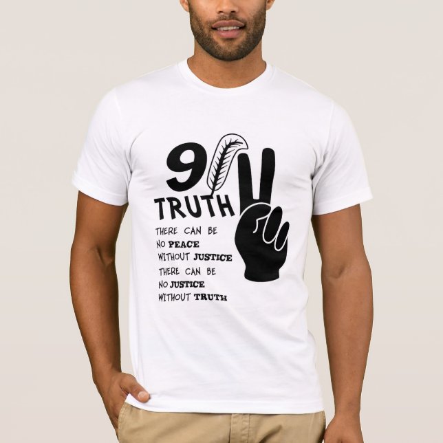 911 Truth No Peace Without Justice T-Shirt (Front)