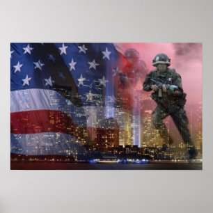 911 Twin Towers Poster
