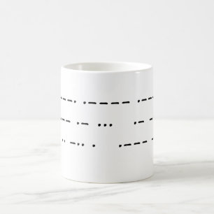 911 was an inside job (morse code) coffee mug