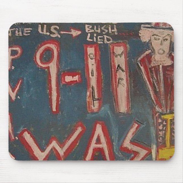 911 WAS FIXED BLUE MOUSE PAD (Front)