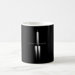 911 We Will Never Forget Anniversary Twin Towers Coffee Mug