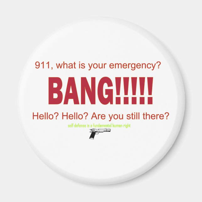 911, what is your emergency? magnet (Front)