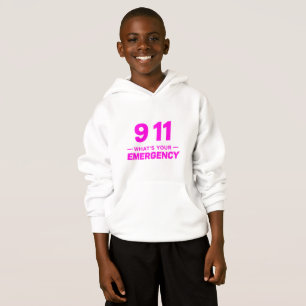 “911 What’s Your Emergency?” Kids Hoodie