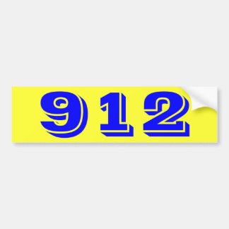 912 Nine Twelve Bumper Sticker