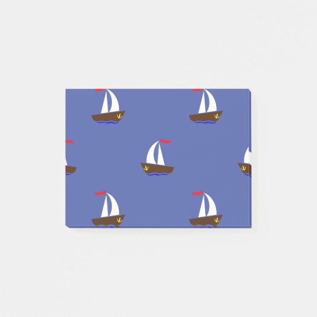 9165Ship Pattern Post-it Notes (Front)