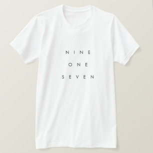 917 Area Code T-Shirt