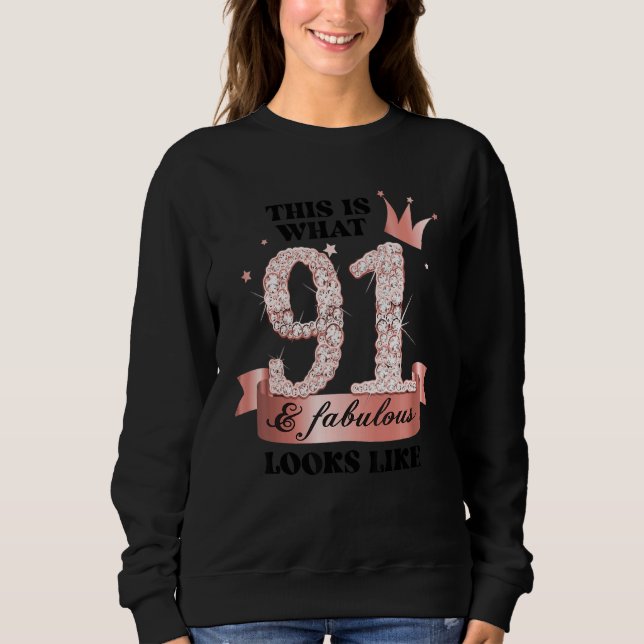 91 & Fabulous I Rose And White Party Group Candid  Sweatshirt (Front)