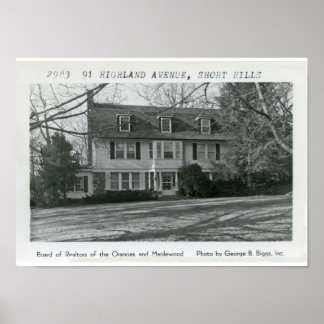 91 Highland Avenue Short Hills NJ Poster
