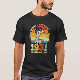 91 Year Old Legendary Since 1931 Awesome 91st Birt T-Shirt