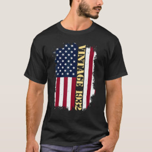 91 Year Old Vintage US Flag 1932 American Flag 91s T-Shirt