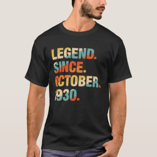 91st Birthday  91 Year Old Legend Since October 19 T-Shirt
