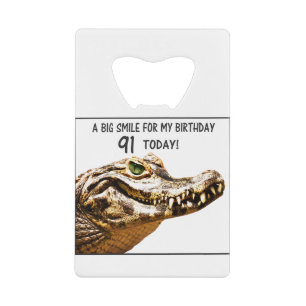 91st Birthday Alligator Smile