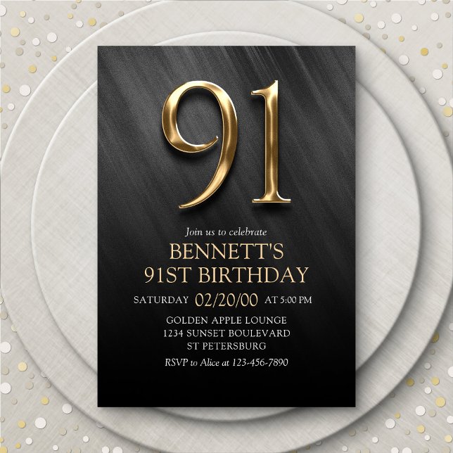 91st Birthday Invitation (Creator Uploaded)