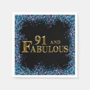 91st Birthday Napkin