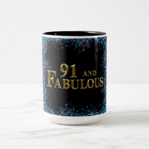 91st  Birthday  Two-Tone Coffee Mug