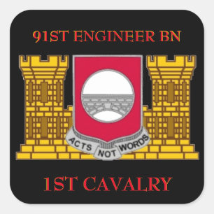 91ST ENGINEER BATTALION 1ST CAVALRY STICKERS