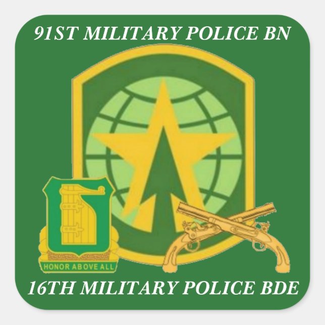 91ST MILITARY POLICE BN 16TH MP BDE STICKERS (Front)