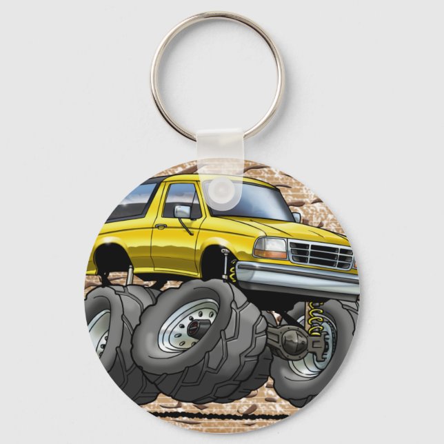 92-96 Yellow Bronco Key Ring (Front)