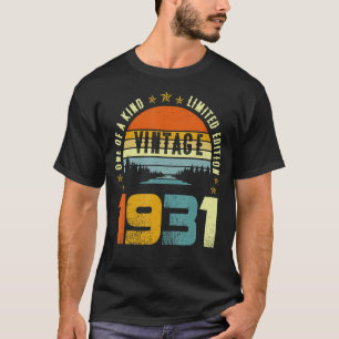 92 Birthday  Vintage 1931 One Of A Kind T-Shirt