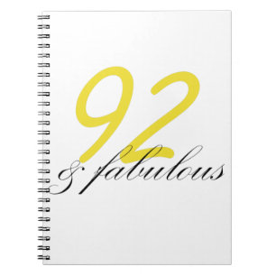 92 & Fabulous Notebook
