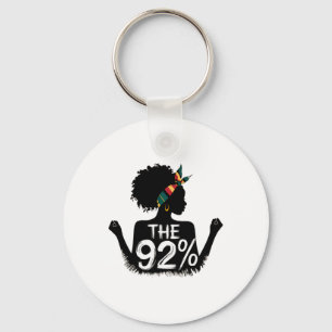 92 Percent Black Women Who Voted Black Women Histo Key Ring