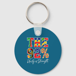 92 percent melanin queen afro 92% black women key ring