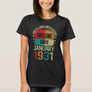 92 Year Awesome Since January 1931 Vintage 92nd Bi T-Shirt