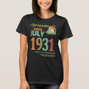 92 Year Old Awesome Since June 1931 92nd Birthday T-Shirt