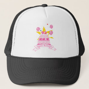 92 Year Old Birthday Cake Trucker Hat