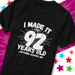 92 Year Old Sarcastic Meme Funny 92nd Birthday T-Shirt