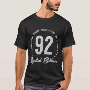 92 Year Old Vintage 19 Limited Edition 92nd Birthd T-Shirt