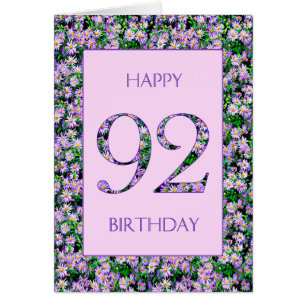 92nd Birthday Purple Daisies