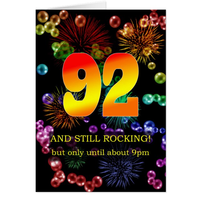 92nd Birthday Still Rocking (Front)