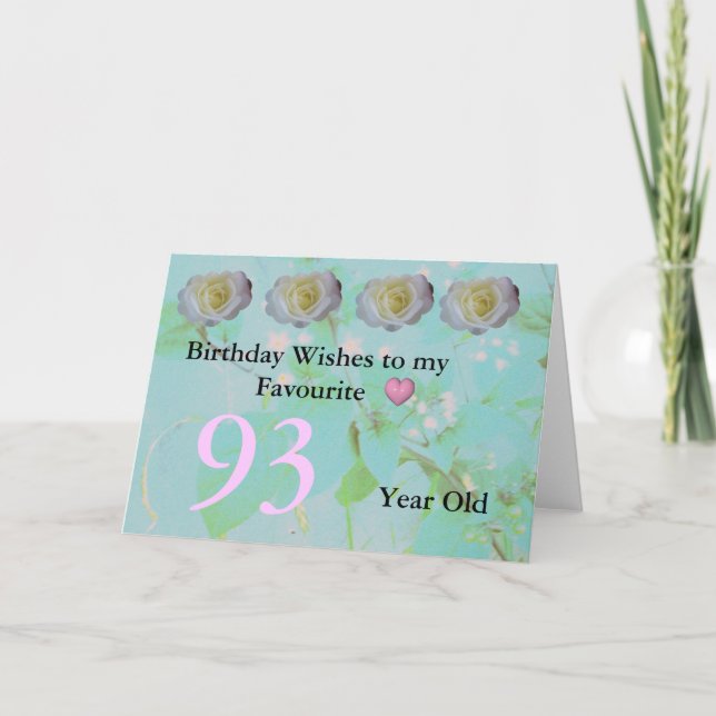 93rd Birthday Card (Front)
