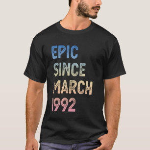 93rd Birthday Men Women 93 Years Old Epic Since Ma T-Shirt