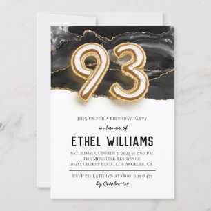 93rd Birthday Party Invitation