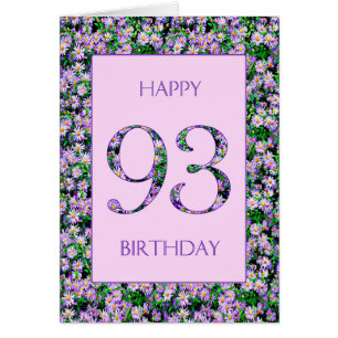 93rd Birthday Purple Daisies