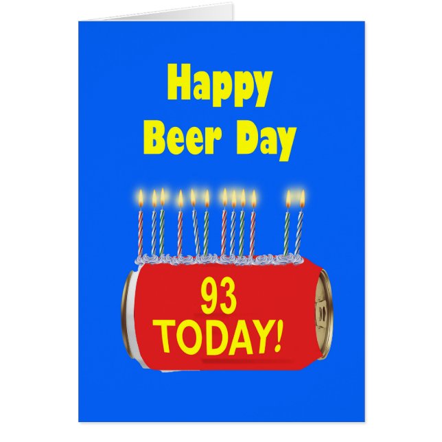 93rd Happy Beer Day Birthday  (Front)