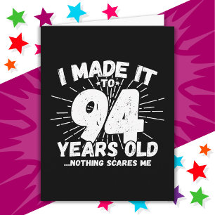 94 Year Old Sarcastic Meme Funny 94th Birthday Card