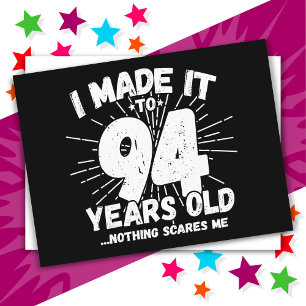 94 Year Old Sarcastic Meme Funny 94th Birthday Postcard
