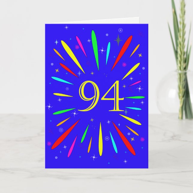 94th Birthday Explosion Card (Front)